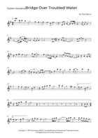 Bridge Over Troubled Water Saxophone Quintet scores gallery preview page 6