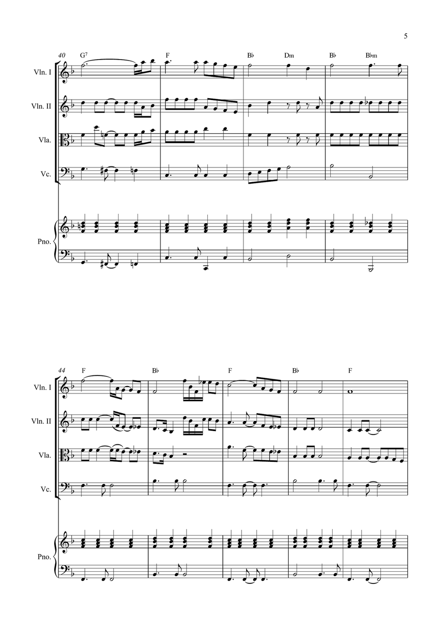Bridge Over Troubled Water String Quartet scores gallery preview page 5