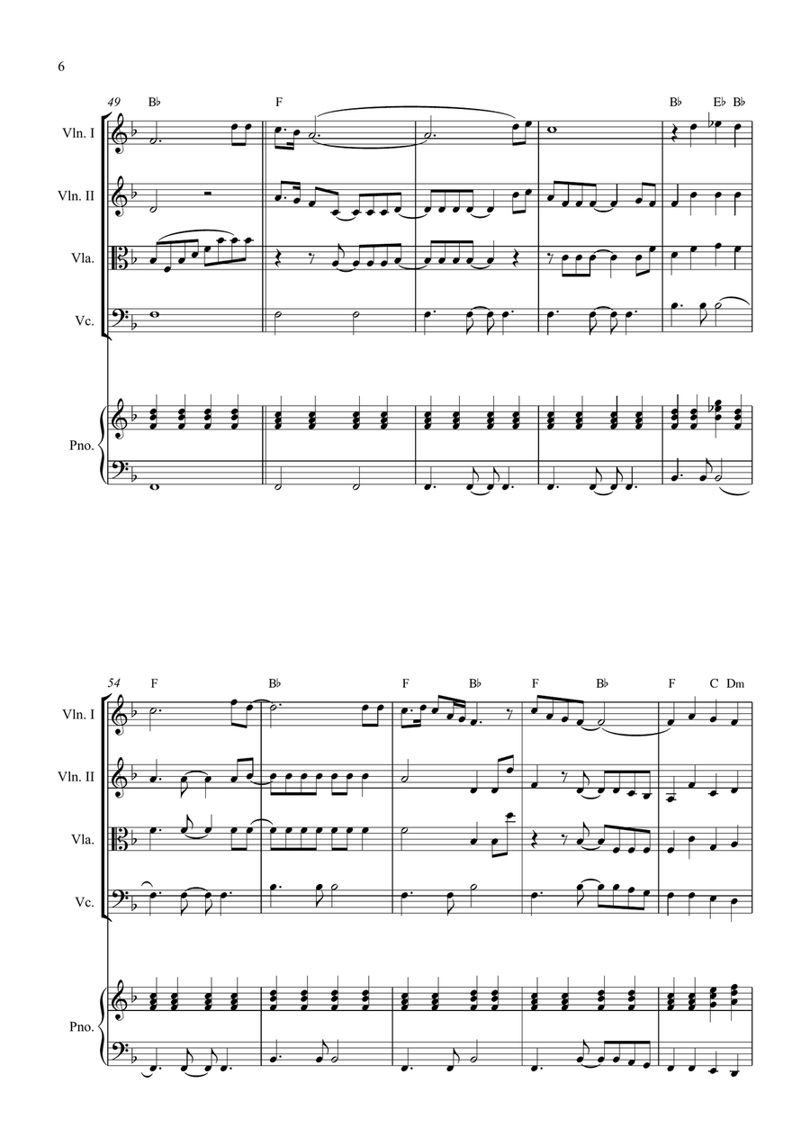 Bridge Over Troubled Water String Quartet scores gallery preview page 6