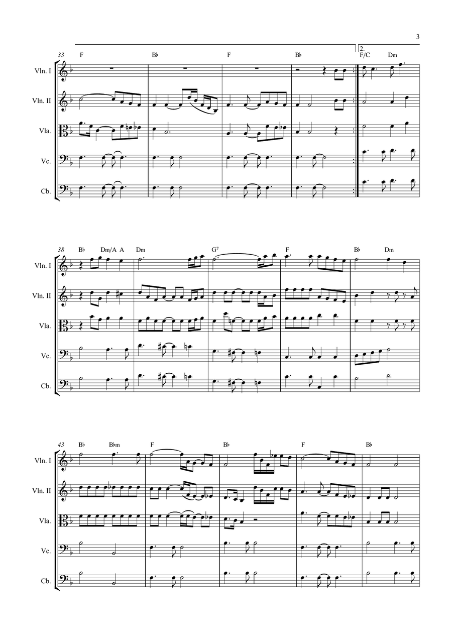 Bridge Over Troubled Water String Quintet scores gallery preview page 3