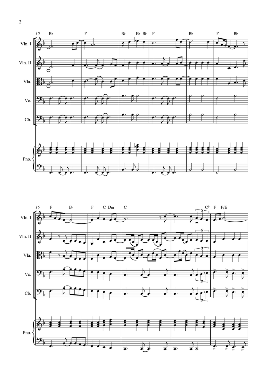 Bridge Over Troubled Water String Quintet scores gallery preview page 2