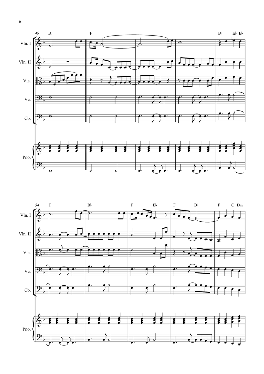Bridge Over Troubled Water String Quintet scores gallery preview page 6