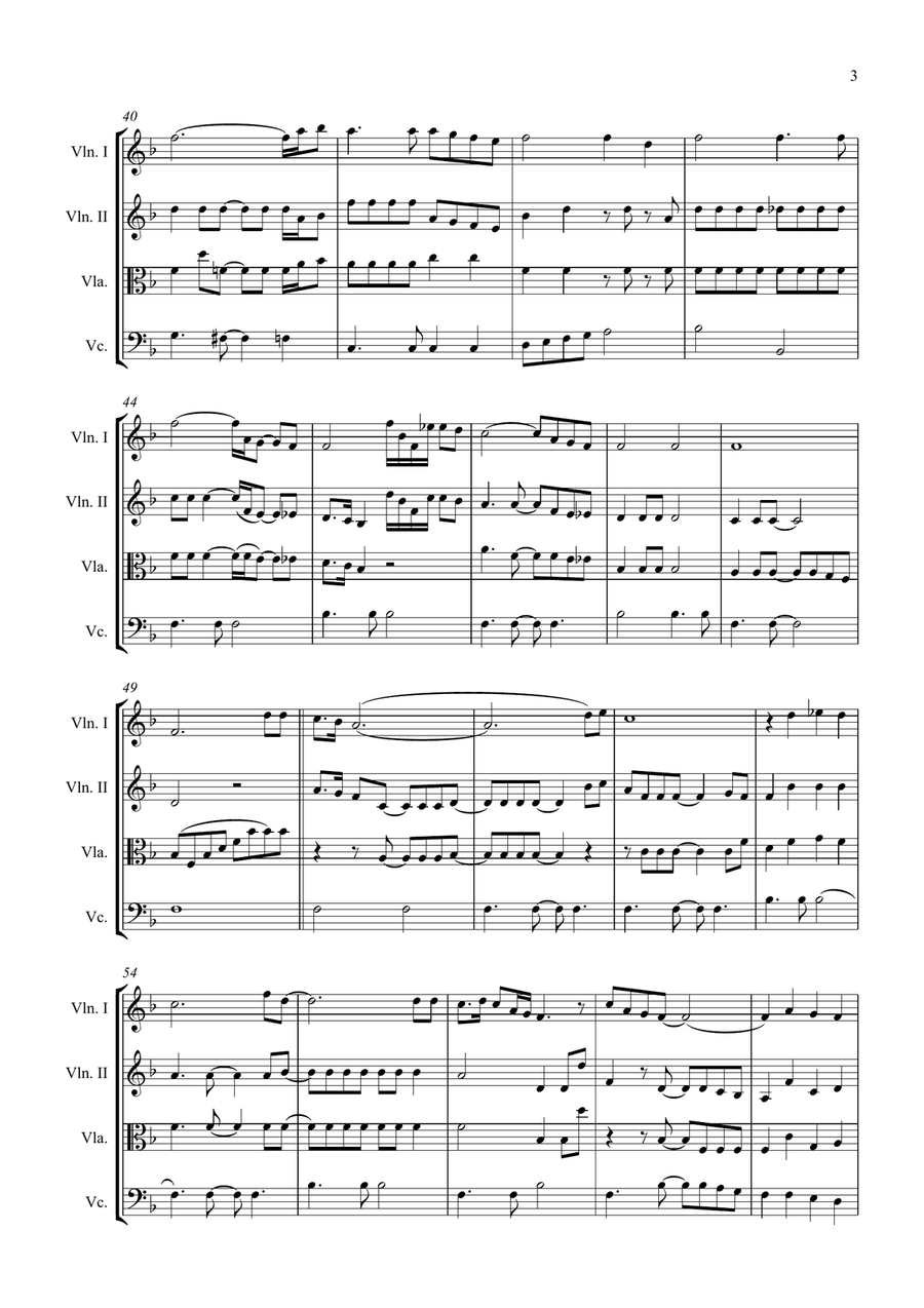 Bridge Over Troubled Water String Quartet scores gallery preview page 3
