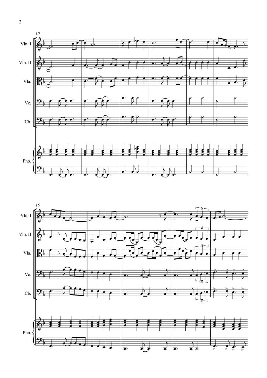 Bridge Over Troubled Water String Quintet scores gallery preview page 2