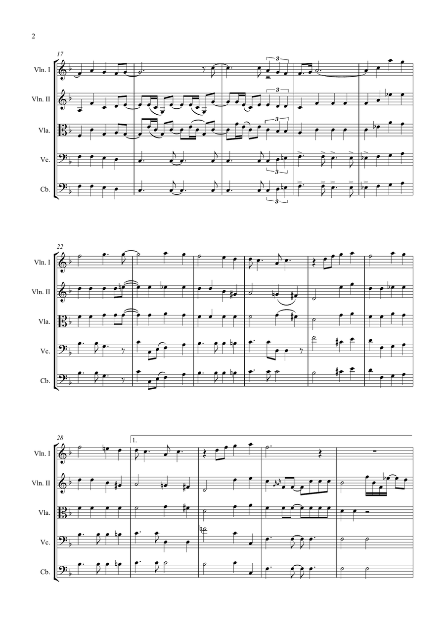 Bridge Over Troubled Water String Quintet scores gallery preview page 2