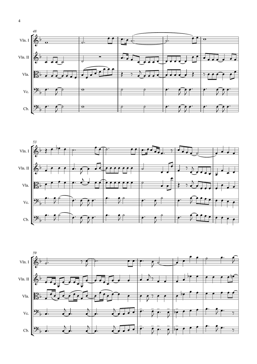 Bridge Over Troubled Water String Quintet scores gallery preview page 4