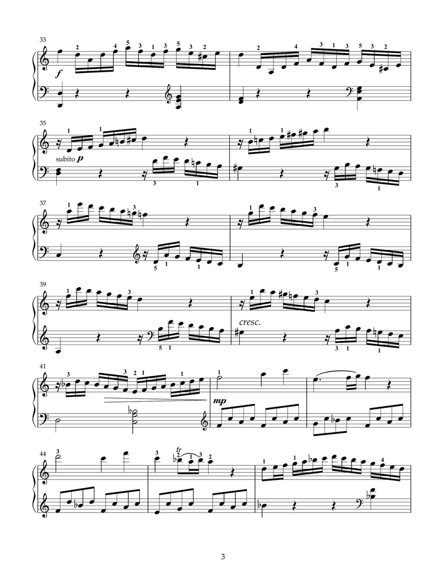 Sonata in C Major (first movement) Piano Solo scores gallery preview page 3