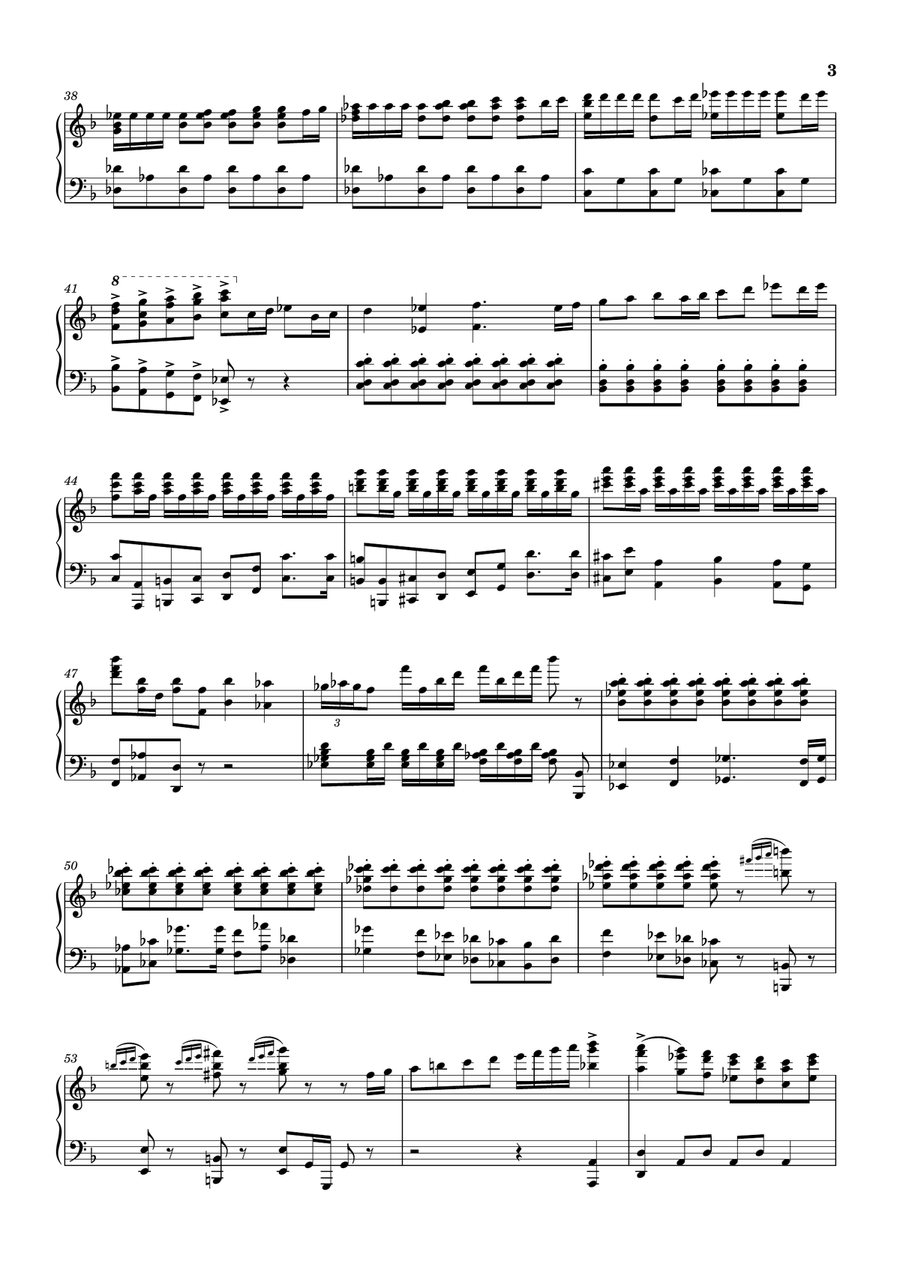 Shostakovich - Symphony No. 05 (Finale) for piano solo Piano Solo scores gallery preview page 3