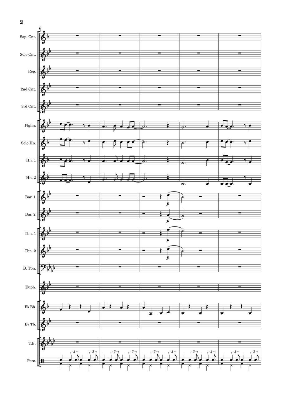 I'll Be With You In Apple Blossom Time Brass Band scores gallery preview page 3