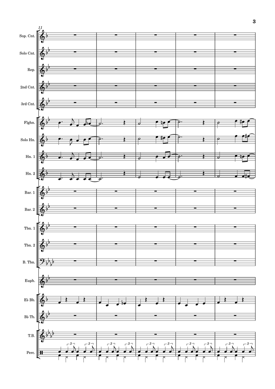 I'll Be With You In Apple Blossom Time Brass Band scores gallery preview page 4