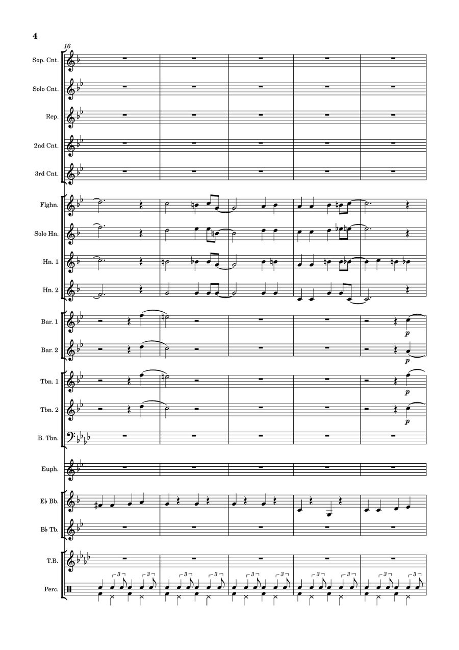 I'll Be With You In Apple Blossom Time Brass Band scores gallery preview page 5