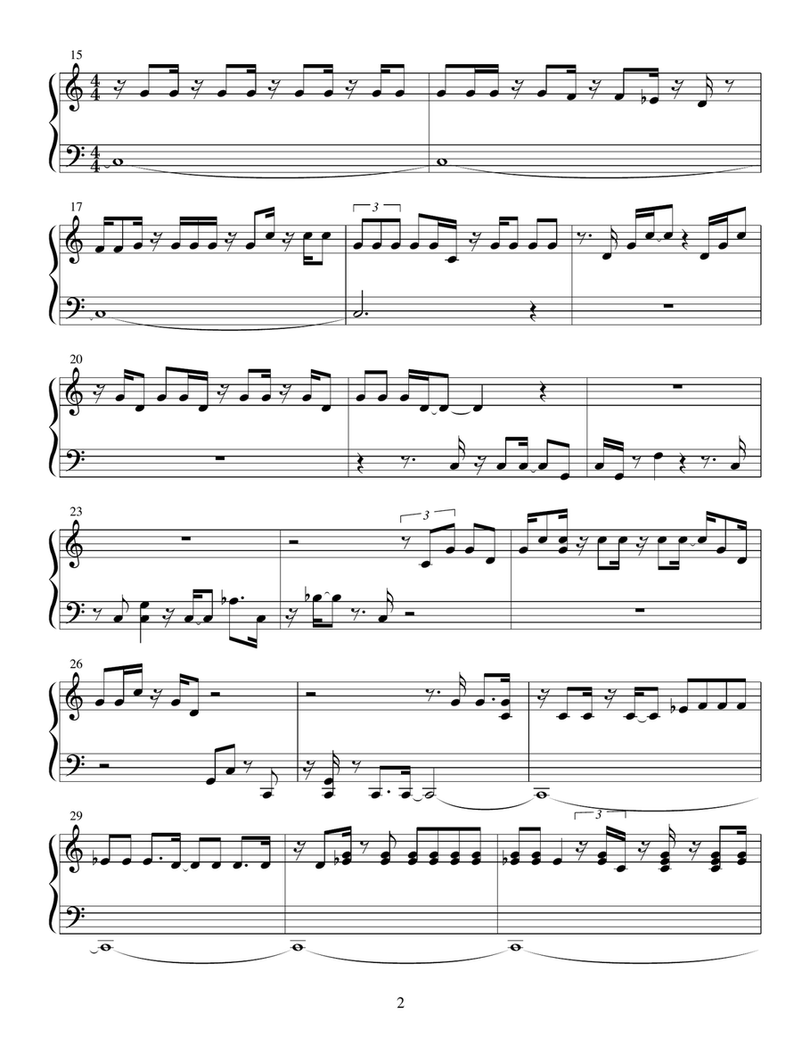 Communicate wit Planet TOI Piano Solo scores gallery preview page 2