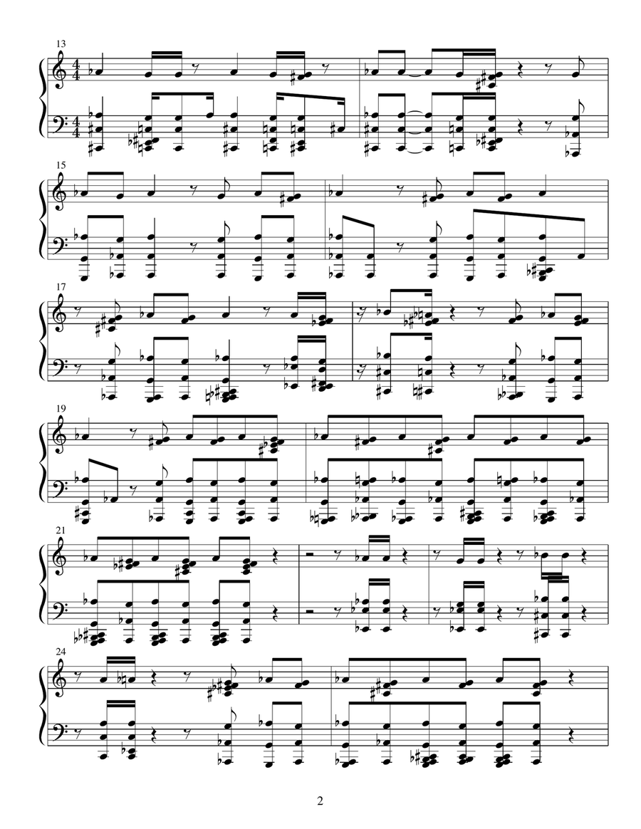 In A Vortex In A Vortex Piano Solo scores gallery preview page 2