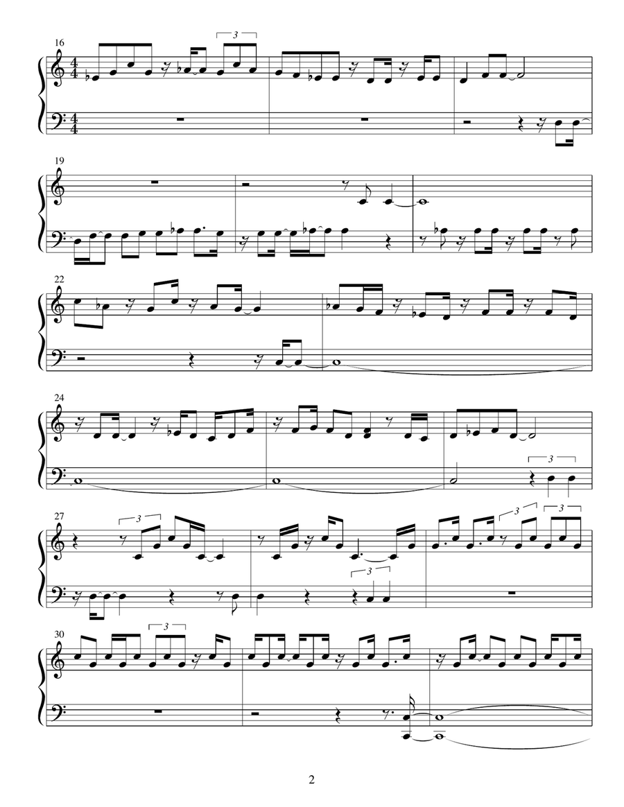 Code 8 sent to Planet TOI Piano Solo scores gallery preview page 2