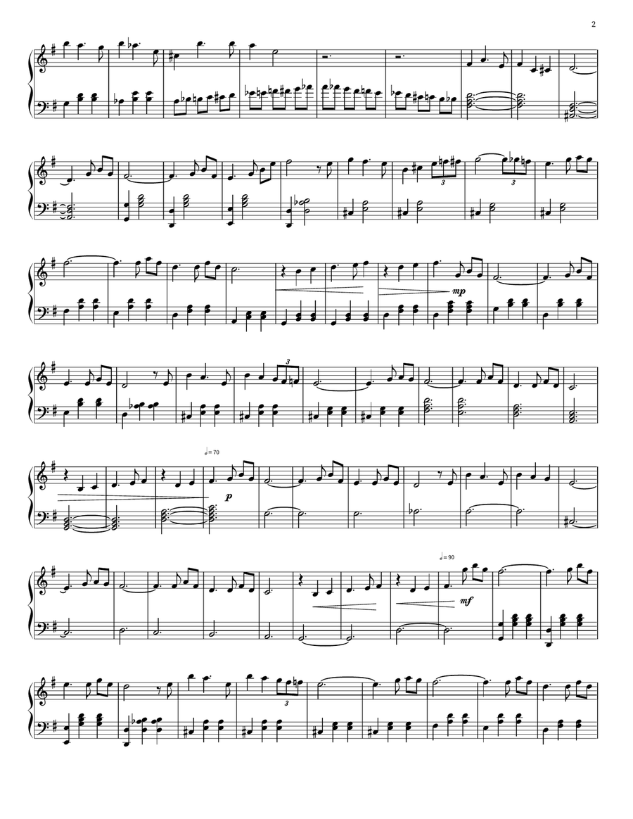 Married Life Married Life Piano scores gallery preview page 2