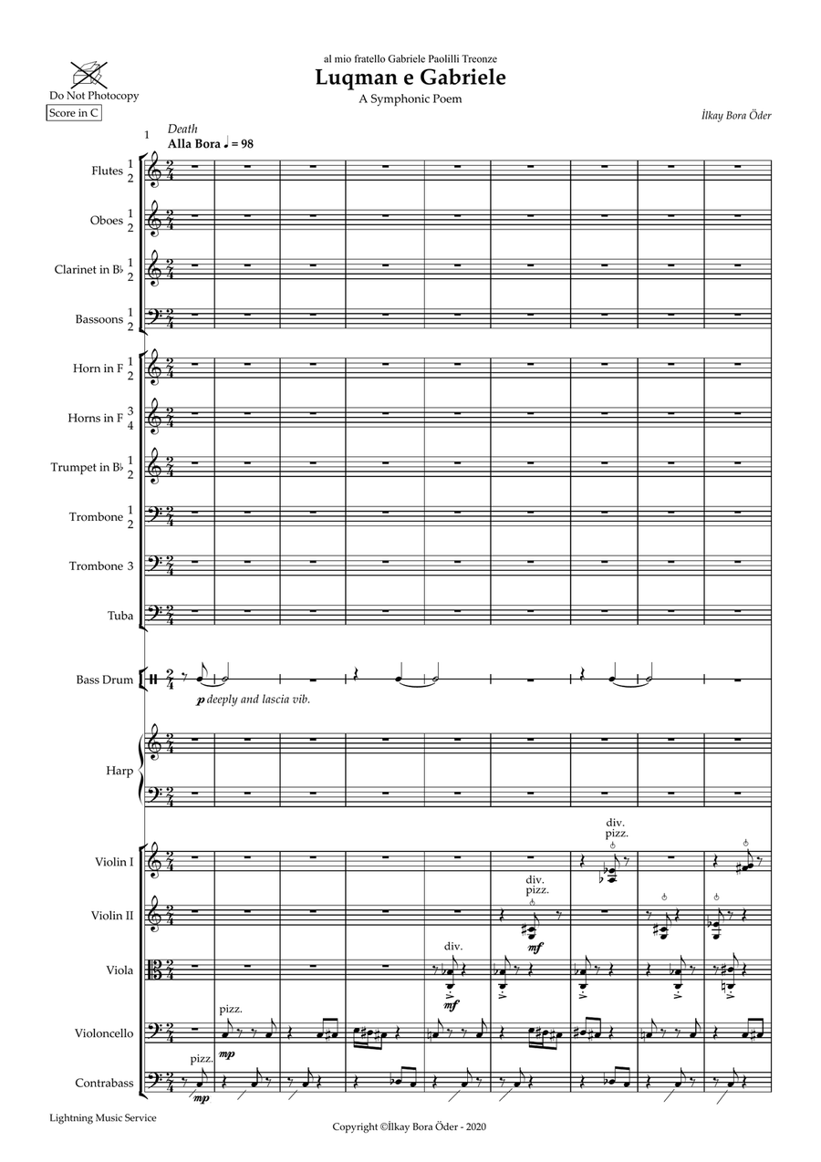 Luqman e Gabriele - A Symphonic Poem Full Orchestra scores gallery preview page 5