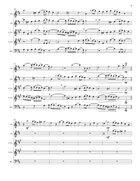 Kyrie canon by Mozart arranged for double-reed quintet (2 oboes, 2 cors anglais, 1 bassoon) Small Ensemble scores gallery preview page 5