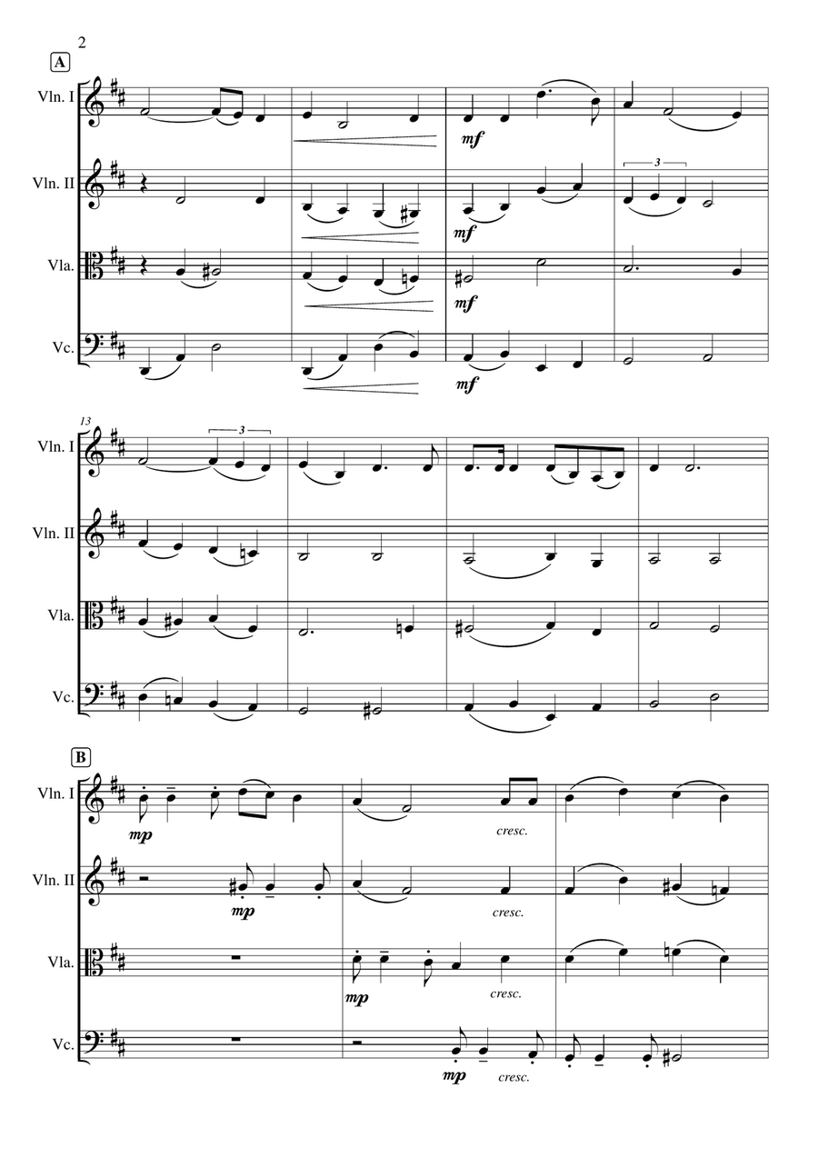 Deep River Deep River String Quartet scores gallery preview page 3