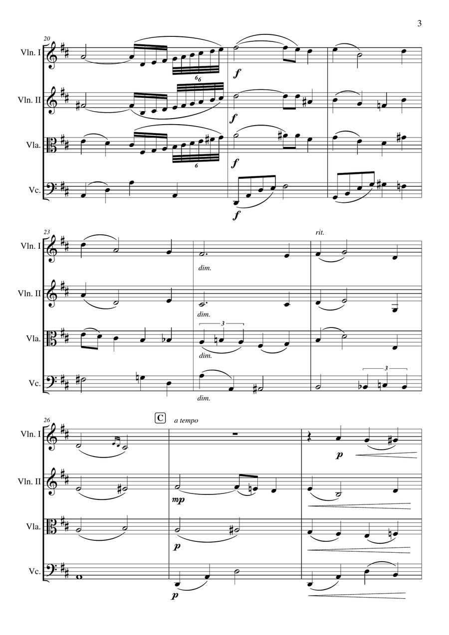 Deep River Deep River String Quartet scores gallery preview page 4
