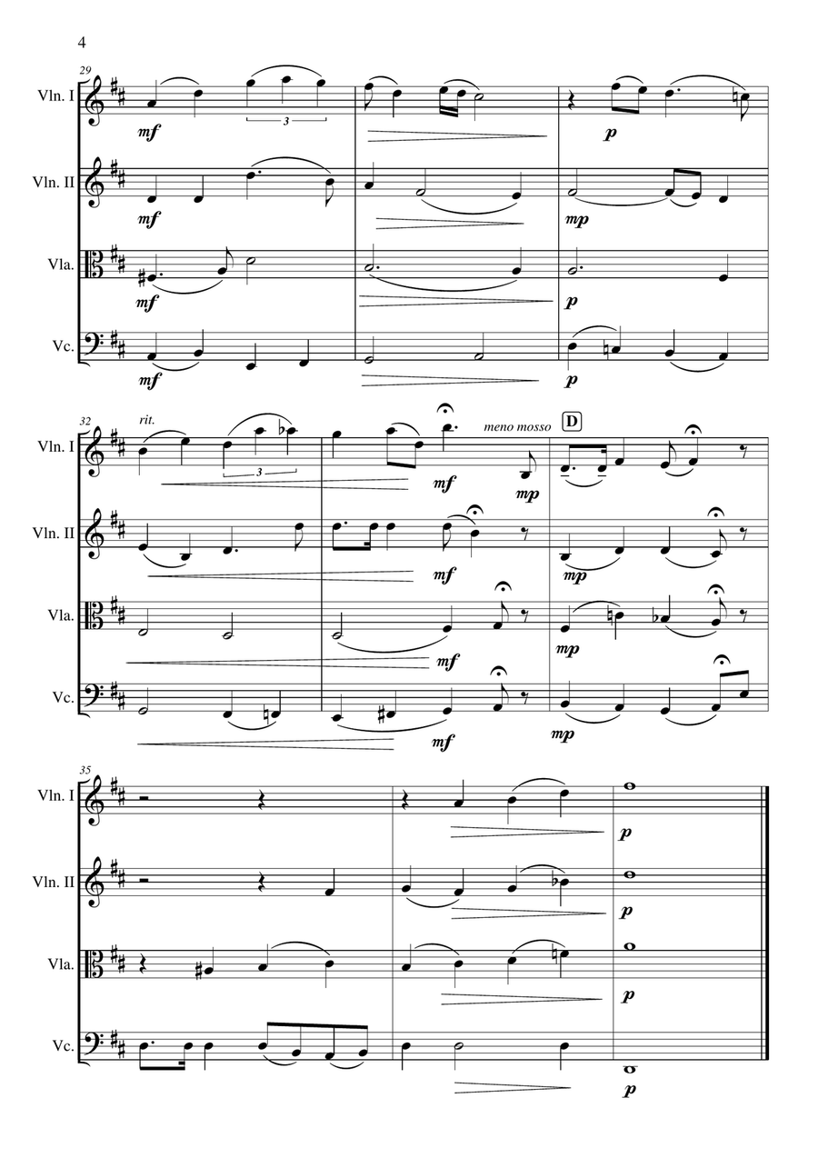 Deep River Deep River String Quartet scores gallery preview page 5