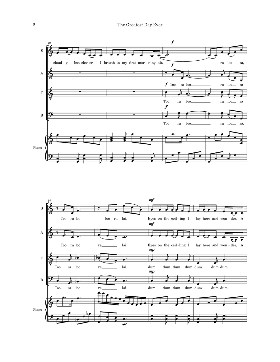 The Greatest Day Ever The Greatest Day Ever Divisi scores gallery preview page 2