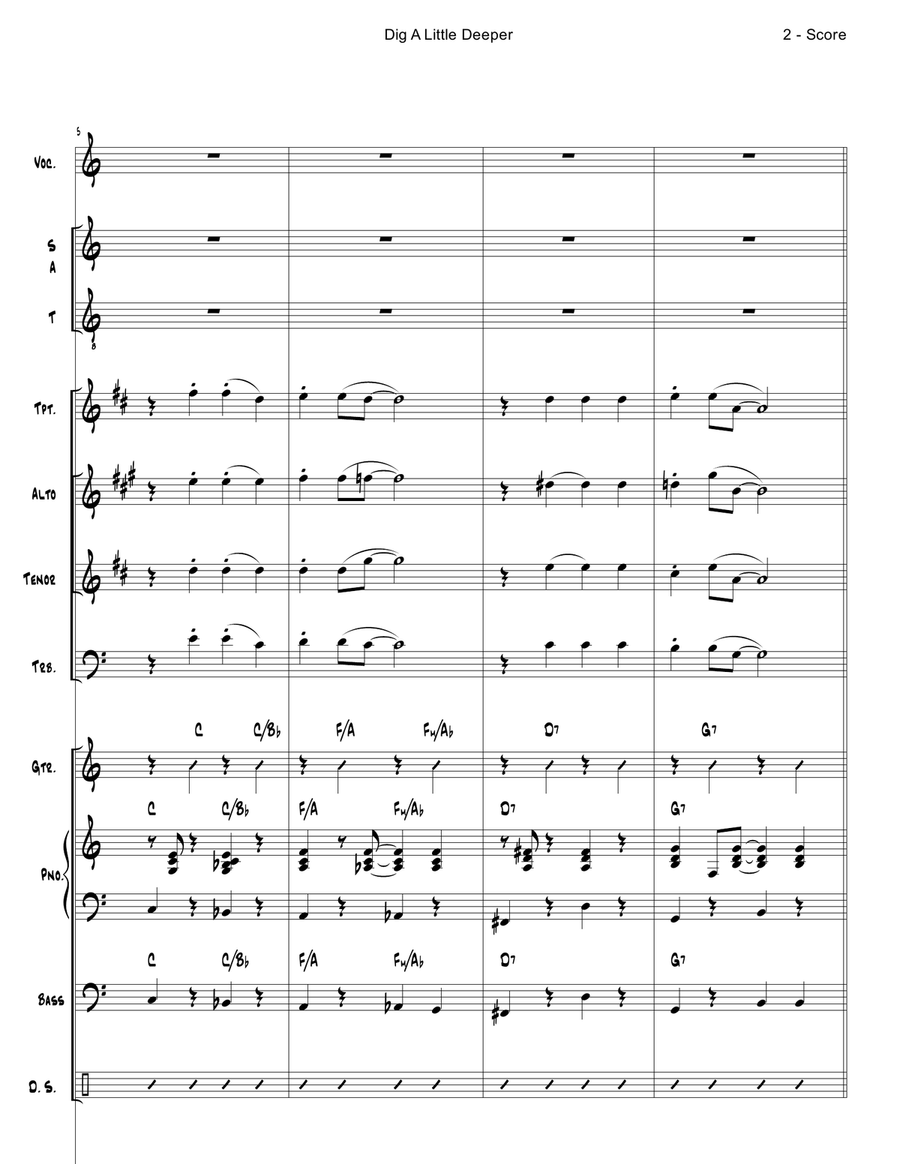 Dig A Little Deeper Jazz Ensemble scores gallery preview page 2