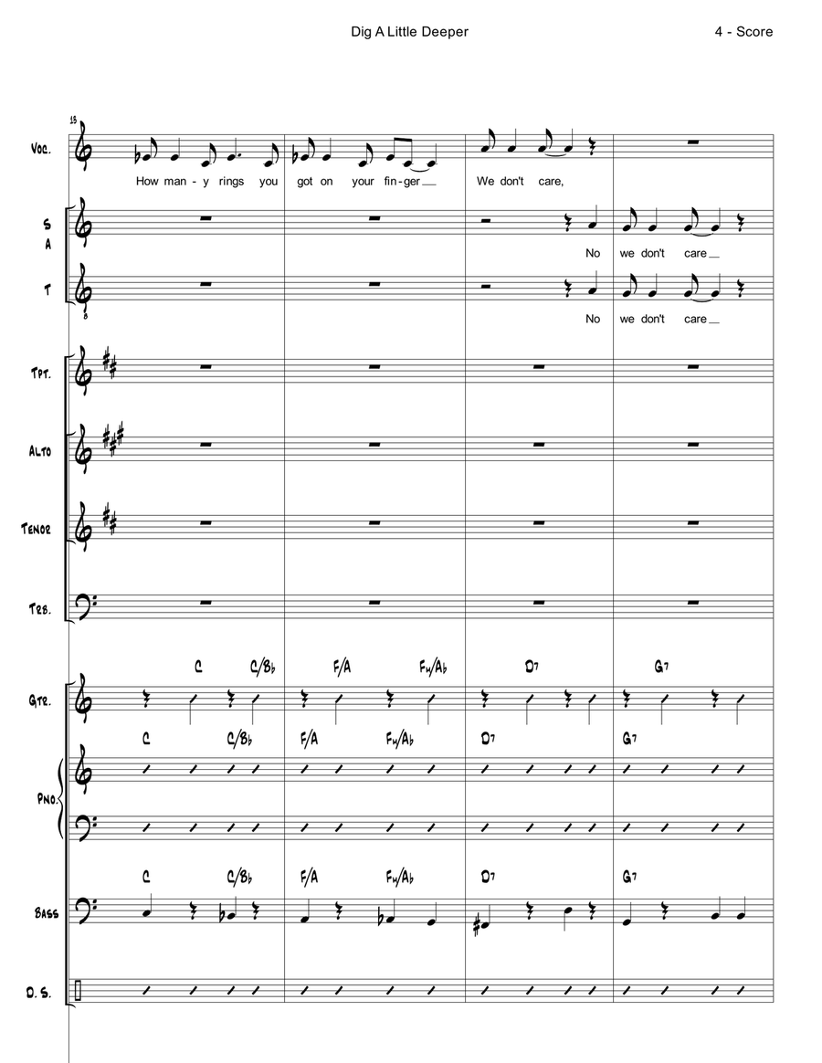 Dig A Little Deeper Jazz Ensemble scores gallery preview page 4