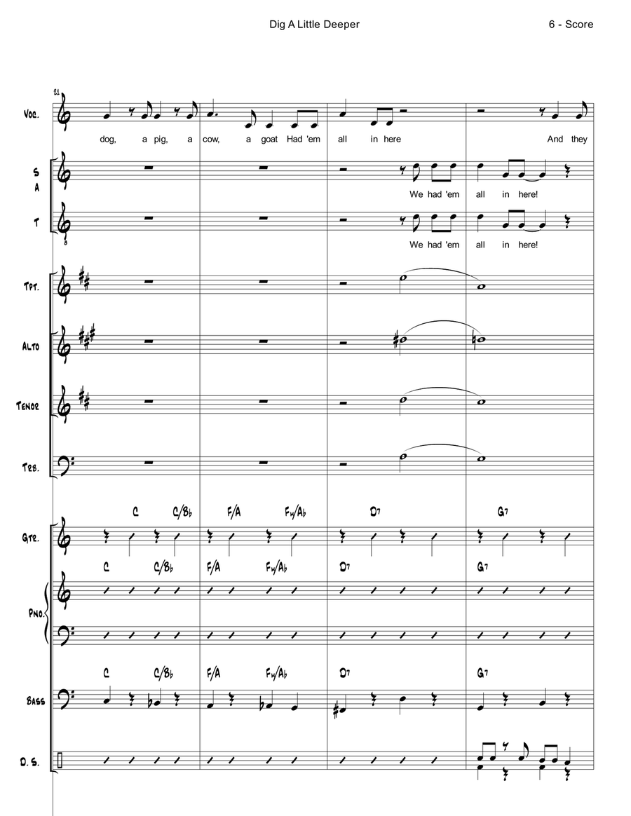 Dig A Little Deeper Jazz Ensemble scores gallery preview page 6