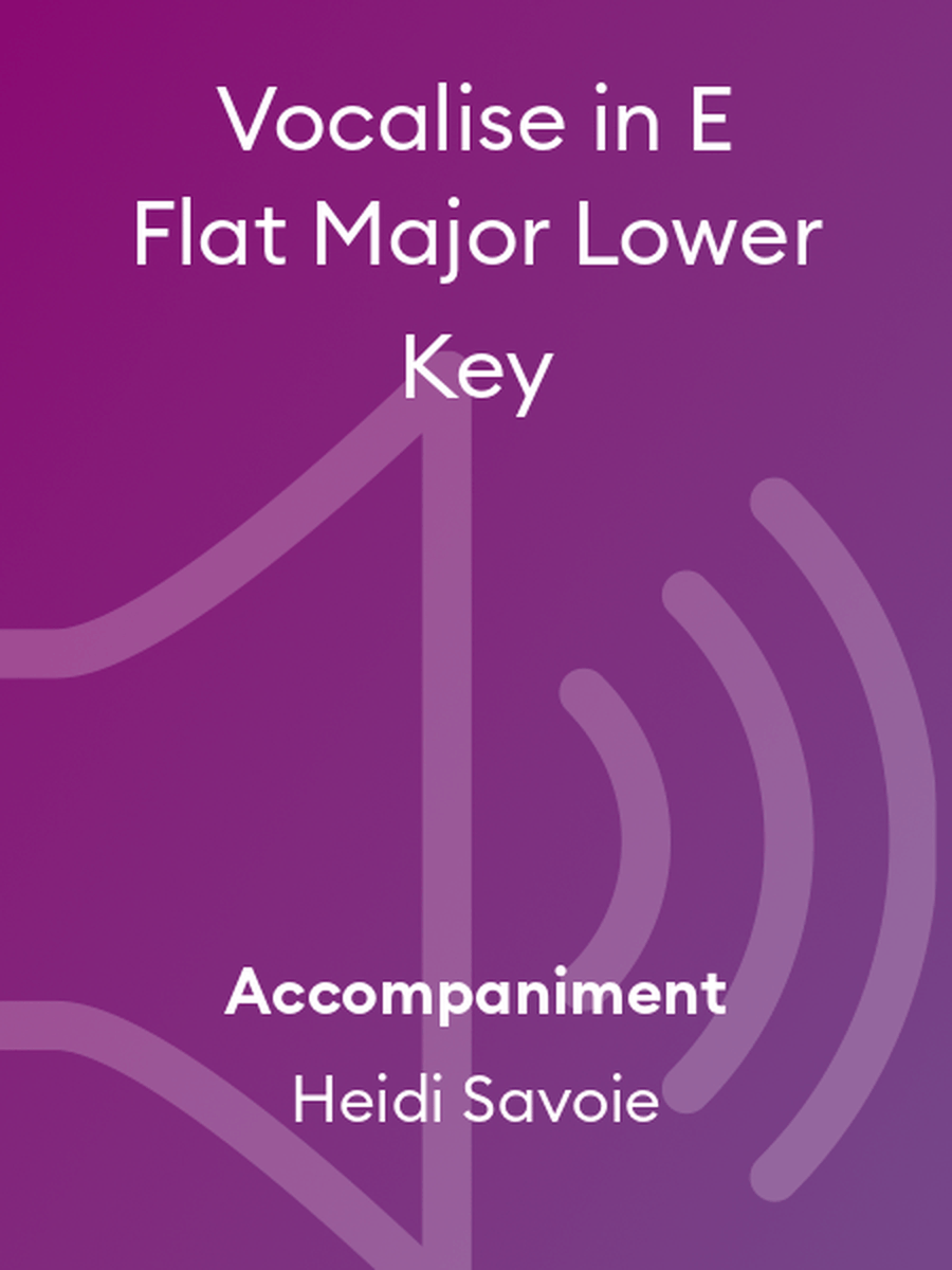 Vocalise in E Flat Major Lower Key Voice scores gallery preview page 1