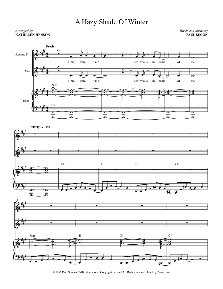 A Hazy Shade Of Winter A Hazy Shade Of Winter SA scores gallery preview page 2