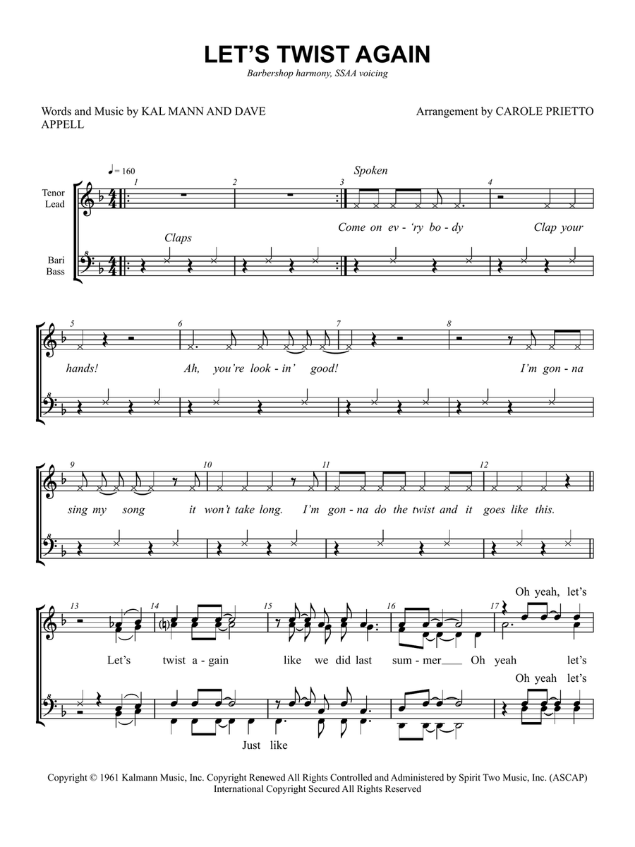 Let's Twist Again Let's Twist Again SSAA scores gallery preview page 4