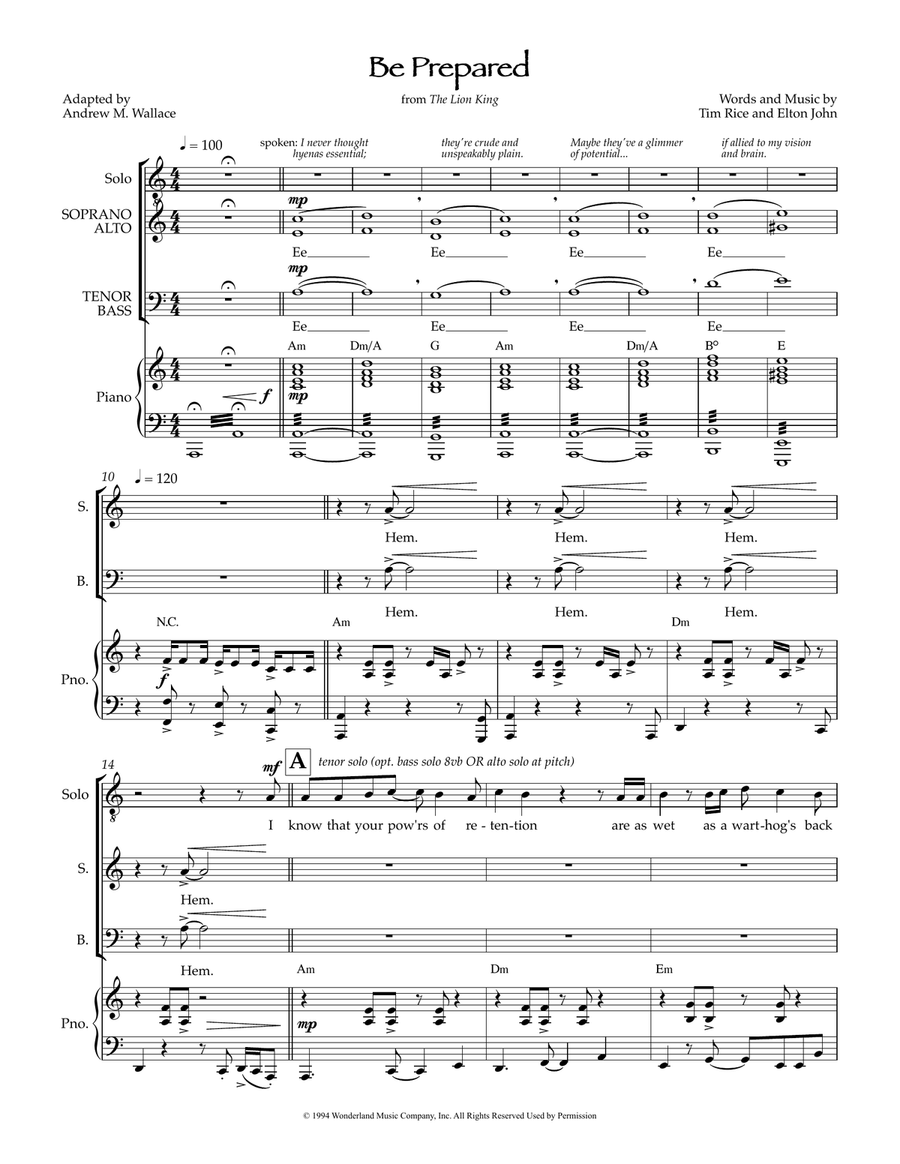 Be Prepared 3-Part scores gallery preview page 1