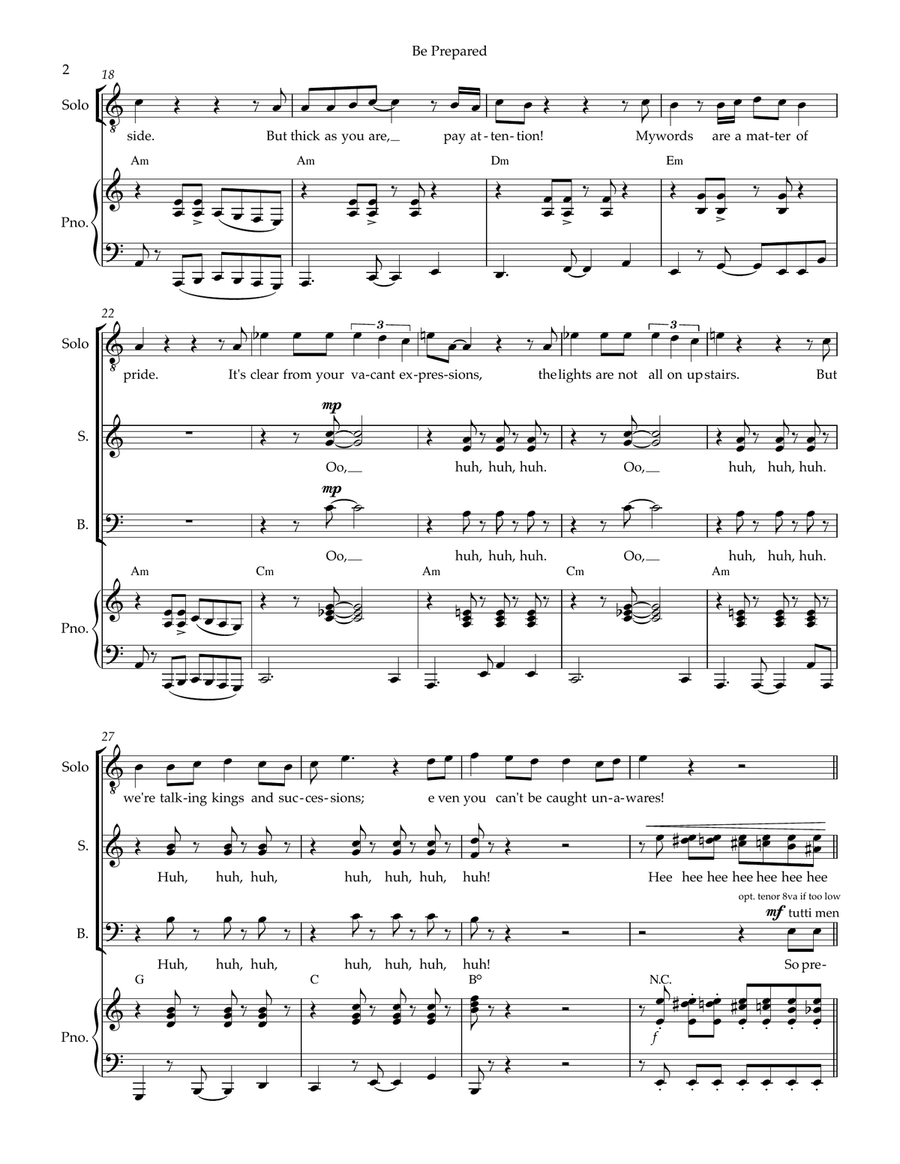 Be Prepared 3-Part scores gallery preview page 2