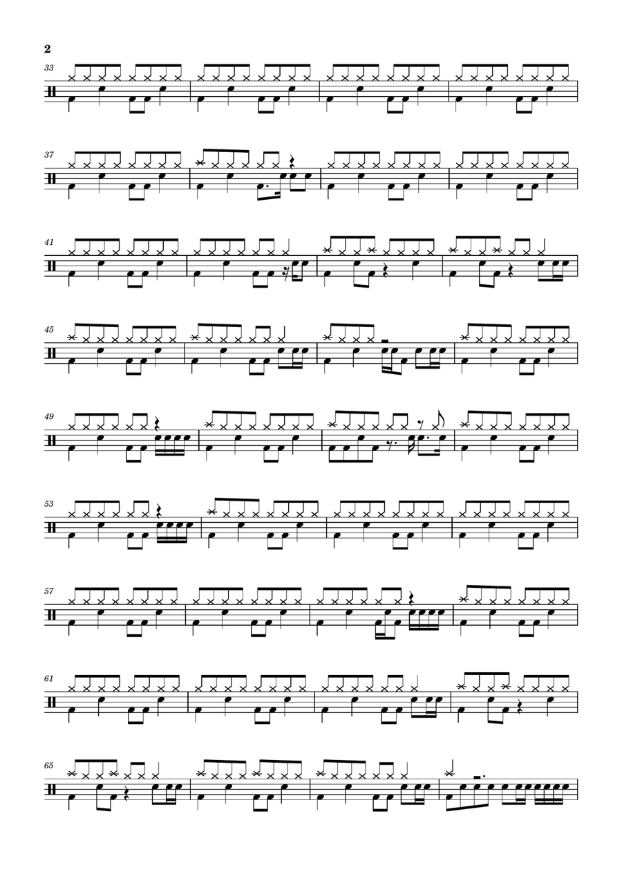 The Bottom Line The Bottom Line Drum Set scores gallery preview page 2