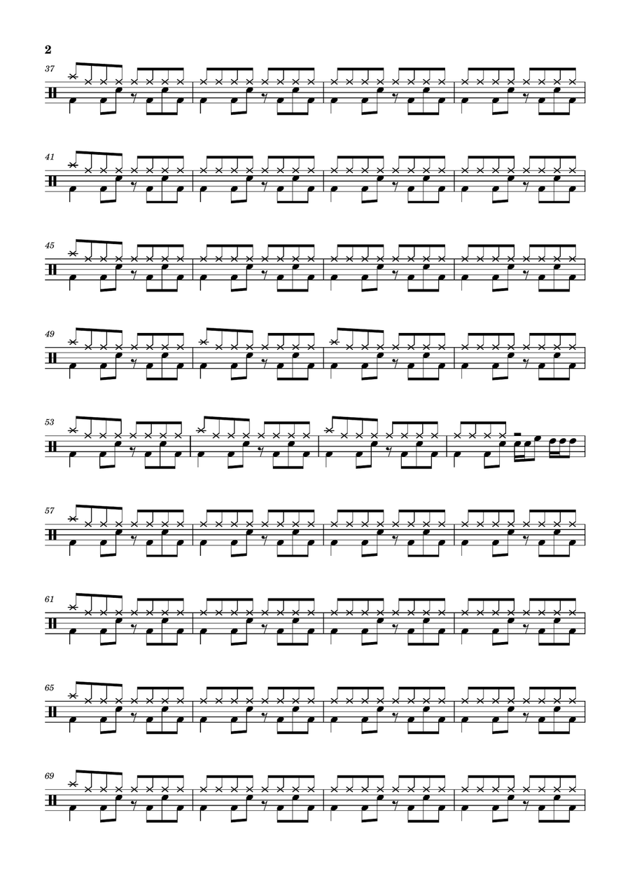 A Message A Message Drum Set scores gallery preview page 2
