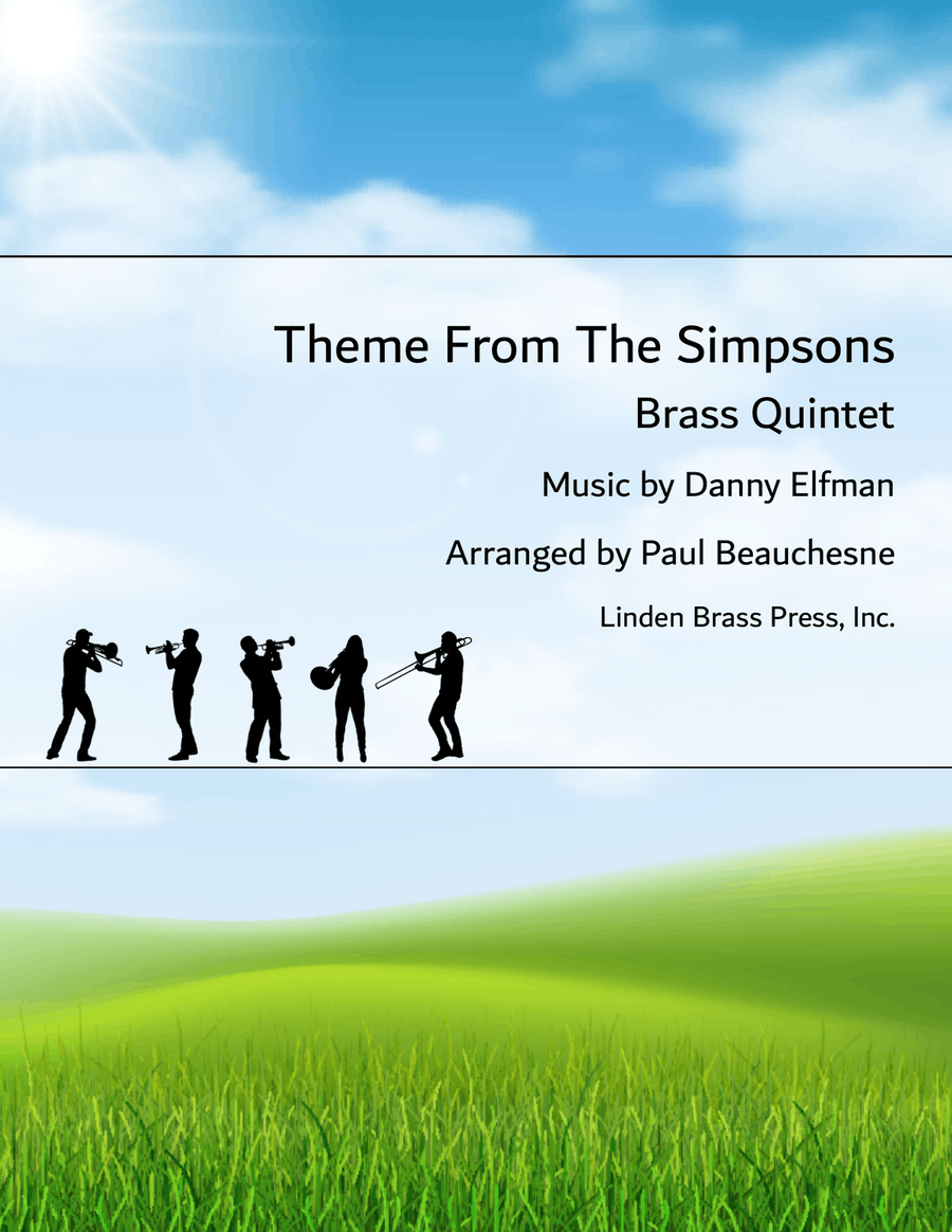 Theme From The Simpsons Brass Quintet scores gallery preview page 1