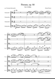 Pavane, op. 50 arranged for cello ensemble (4 Cellos)