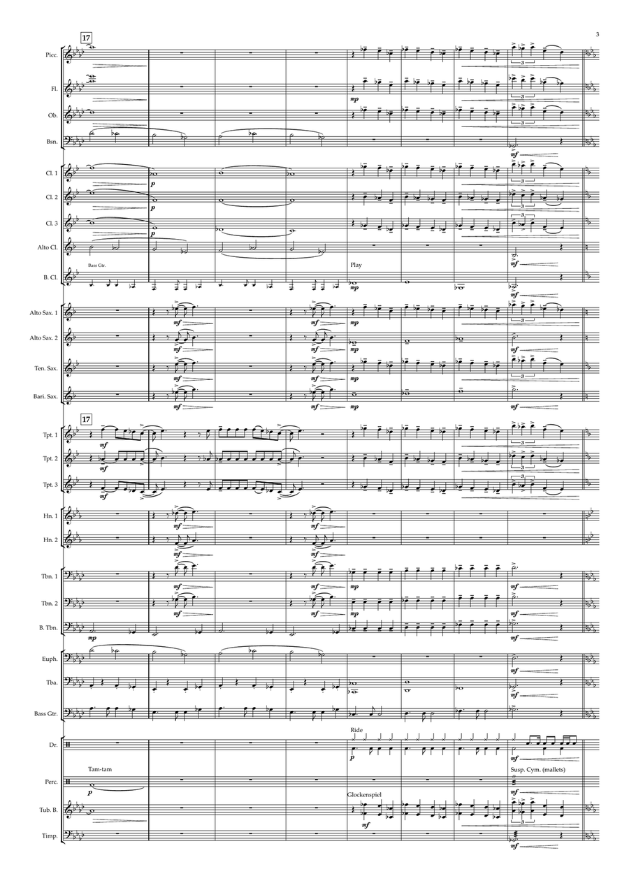 Nothing's Gonna Stop Me Now Concert Band scores gallery preview page 3