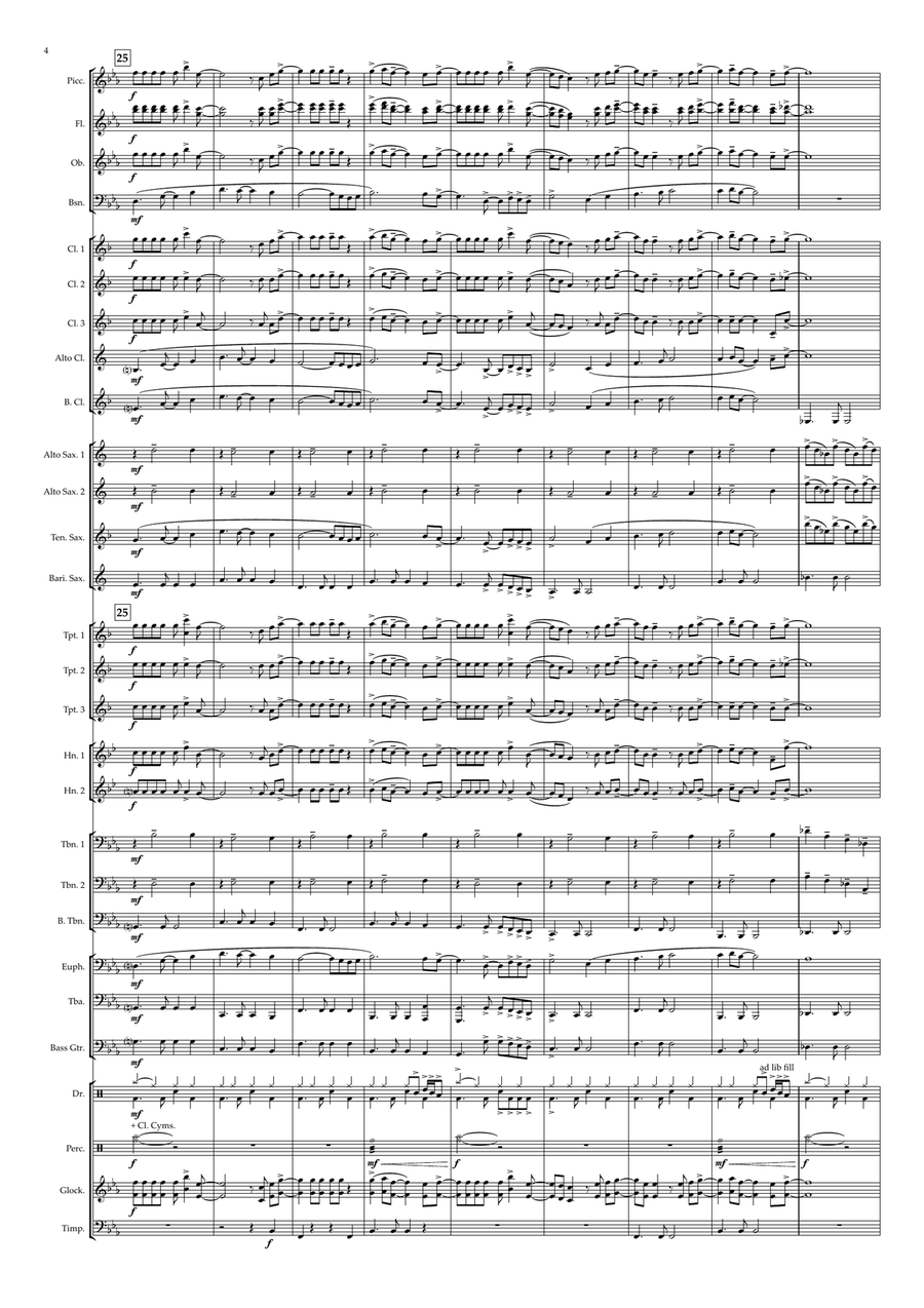 Nothing's Gonna Stop Me Now Concert Band scores gallery preview page 4