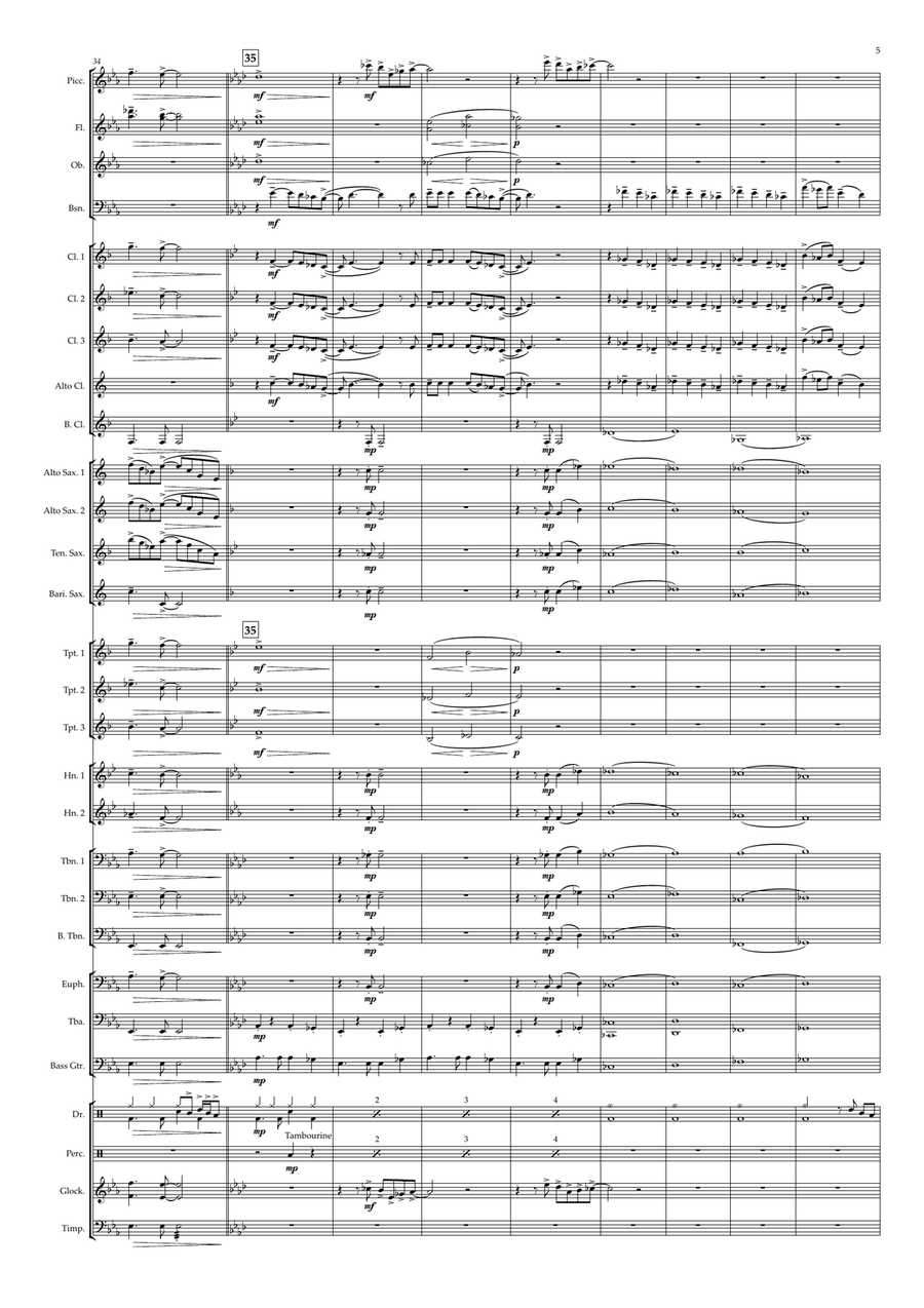 Nothing's Gonna Stop Me Now Concert Band scores gallery preview page 5