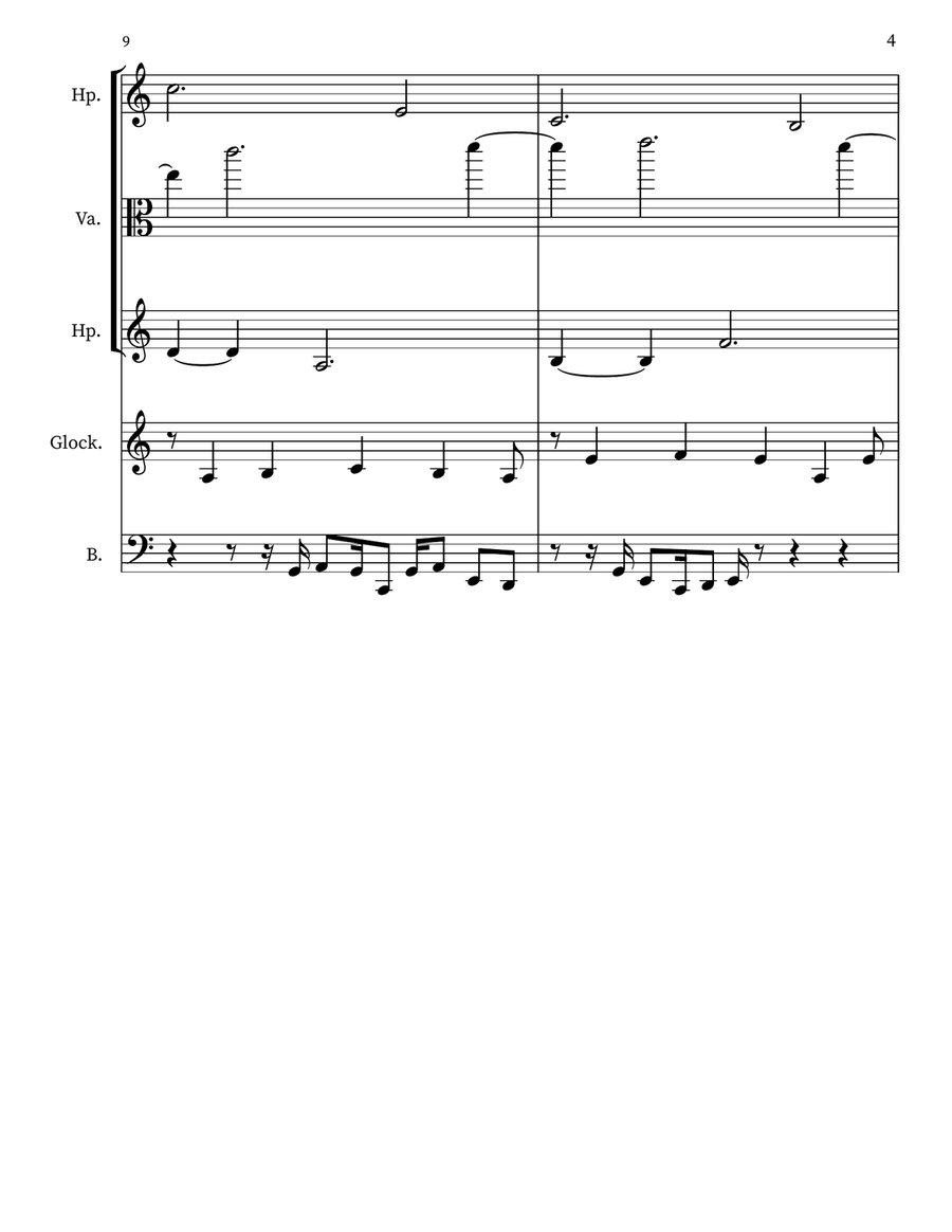 Children's Musing 94 Children's Musing 94 Small Ensemble scores gallery preview page 4