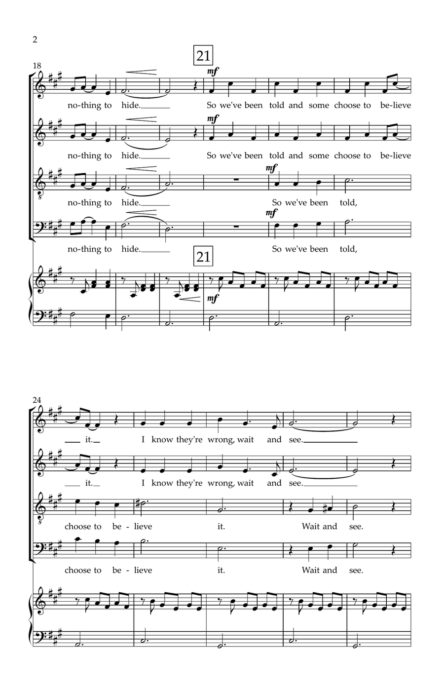 The Rainbow Connection The Rainbow Connection Divisi scores gallery preview page 2