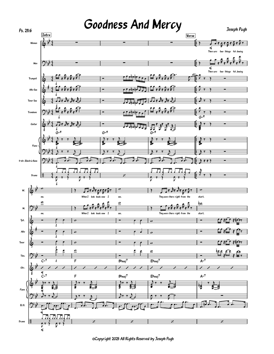 Goodness And Mercy Goodness And Mercy 4-Part scores gallery preview page 1
