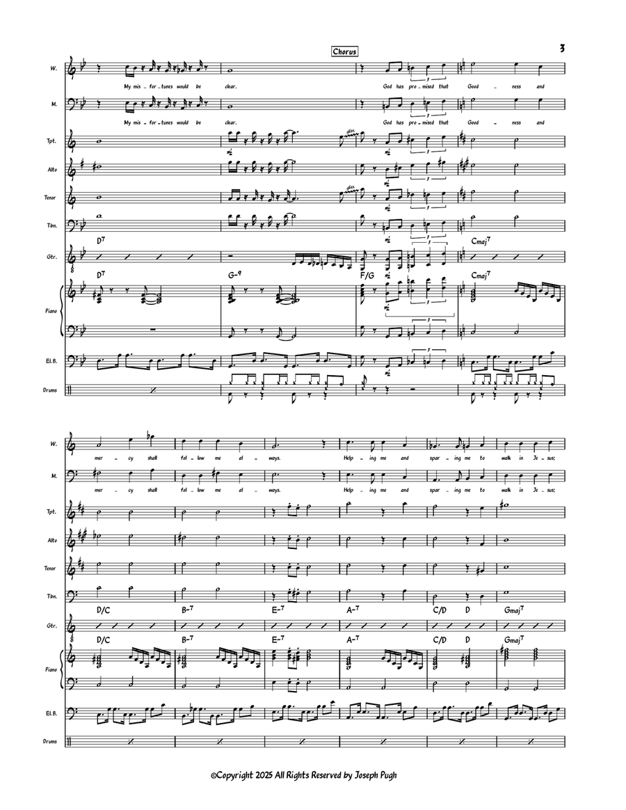 Goodness And Mercy Goodness And Mercy 4-Part scores gallery preview page 3
