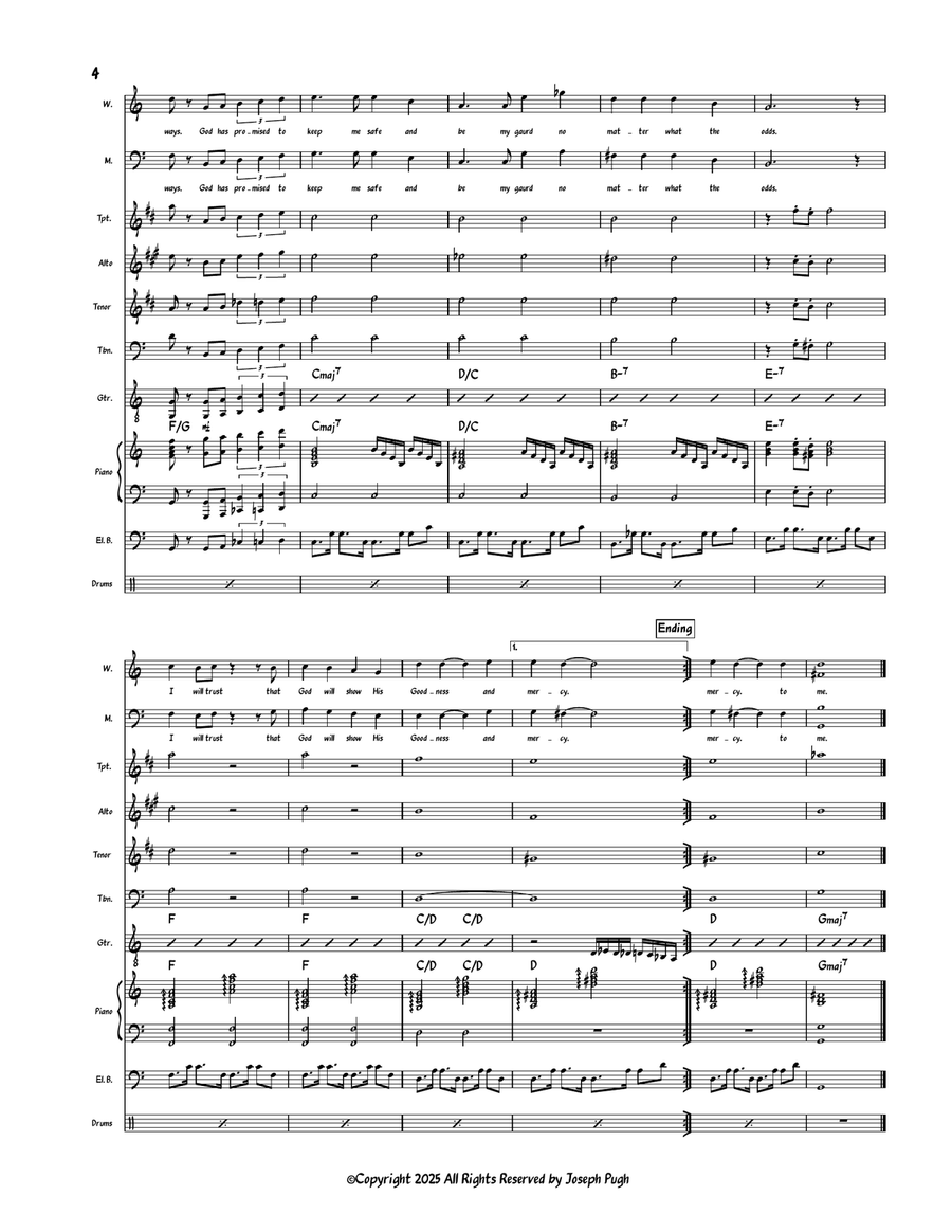 Goodness And Mercy Goodness And Mercy 4-Part scores gallery preview page 4