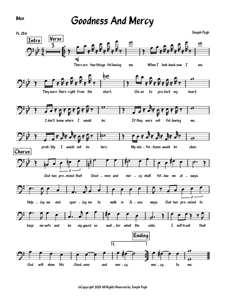 Goodness And Mercy Goodness And Mercy 4-Part scores gallery preview page 6