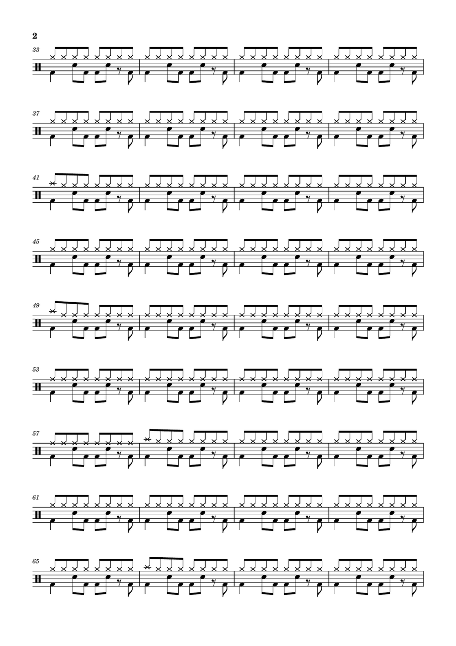 Speed Of Sound Speed Of Sound Drum Set scores gallery preview page 2