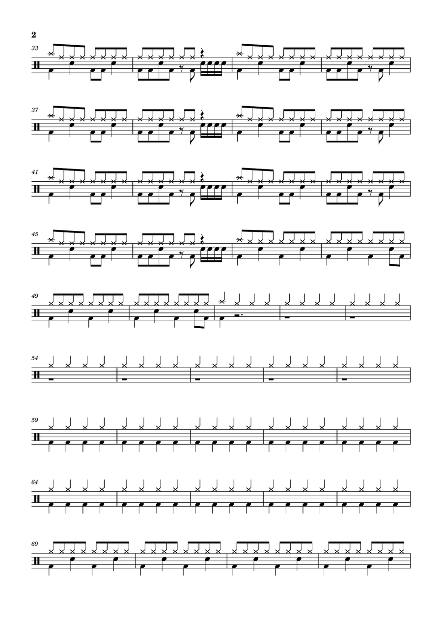 Talk Talk Drum Set scores gallery preview page 2