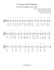 O Come Little Children for Saxophone