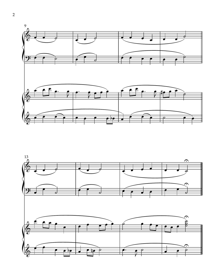 8 EASY PIANO DUETS Easy Piano scores gallery preview page 2